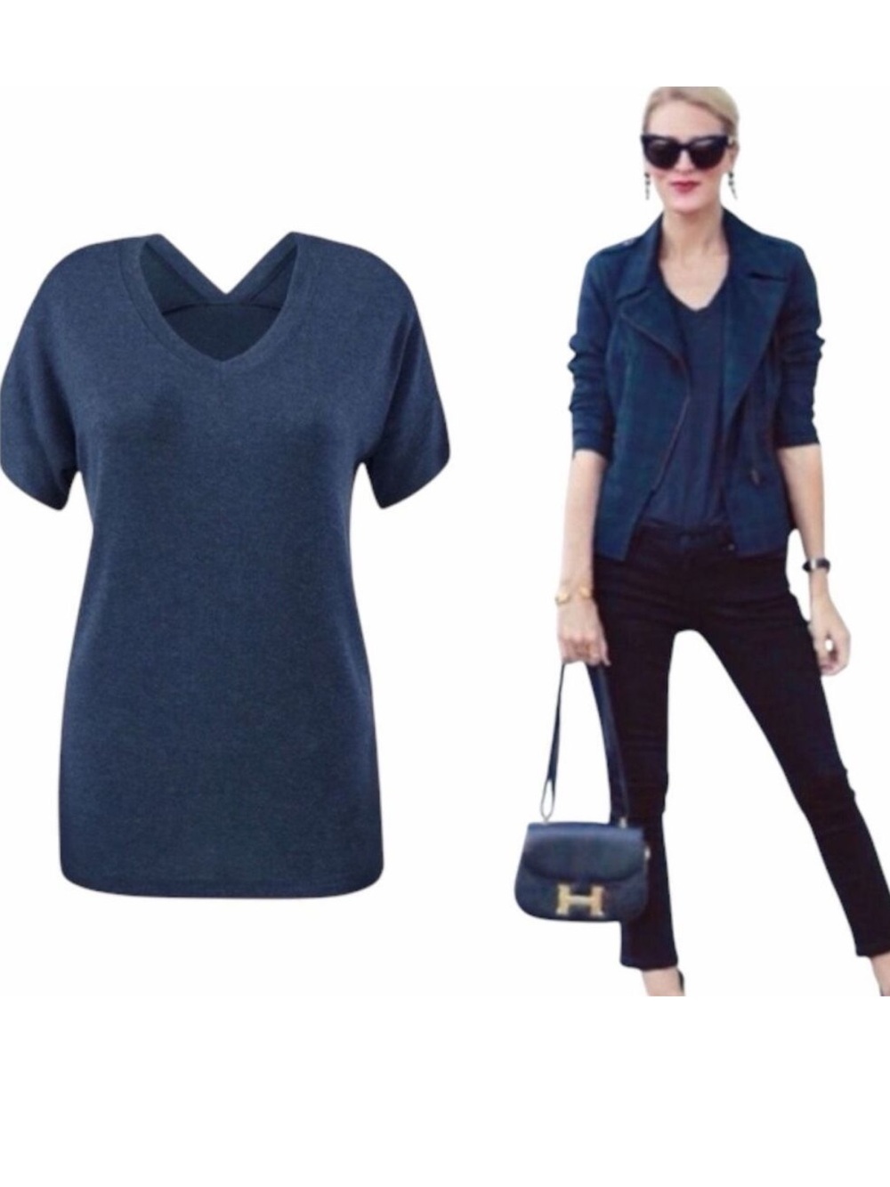 CAbi Style 5062 Double V Tee